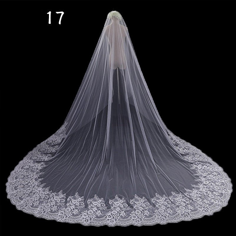 Bride Wedding Master Wedding Veil Long Long Tail - Maison Elène