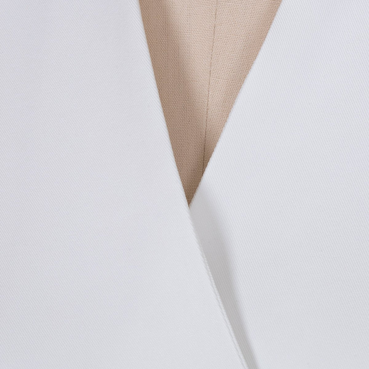 White Structured Hourglass Blazer Dress - Sculpted Waist Tailored Blazer for Women - Maison Elène