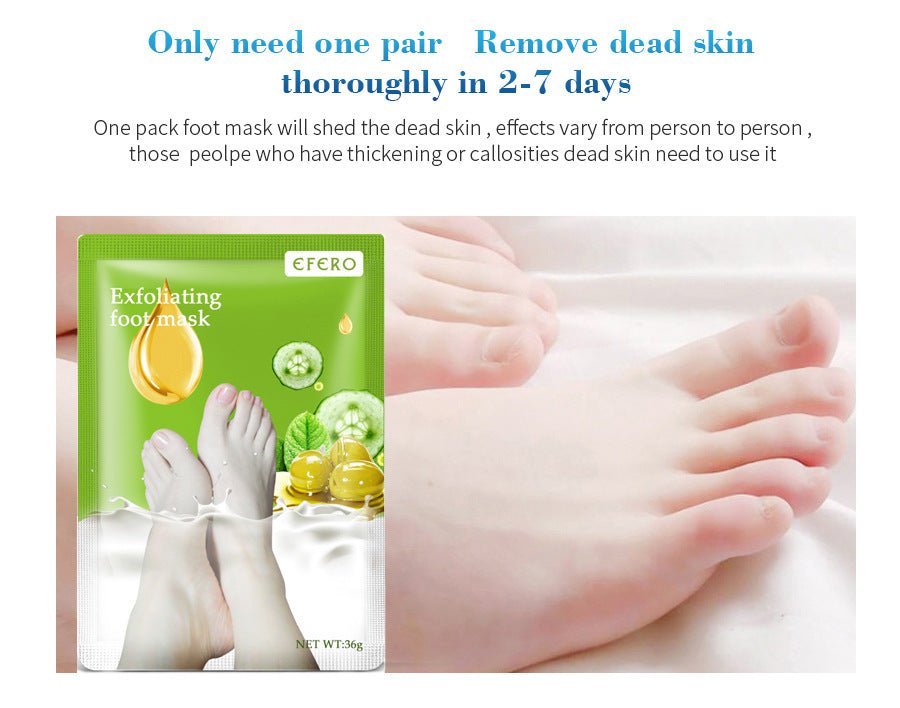 Exfoliating Foot Mask Foot SPA Pedicure Socks Removing Dead Skin Whitening Heels Feet Peeling Anti Cracked Foot Skin Care - Maison Elène