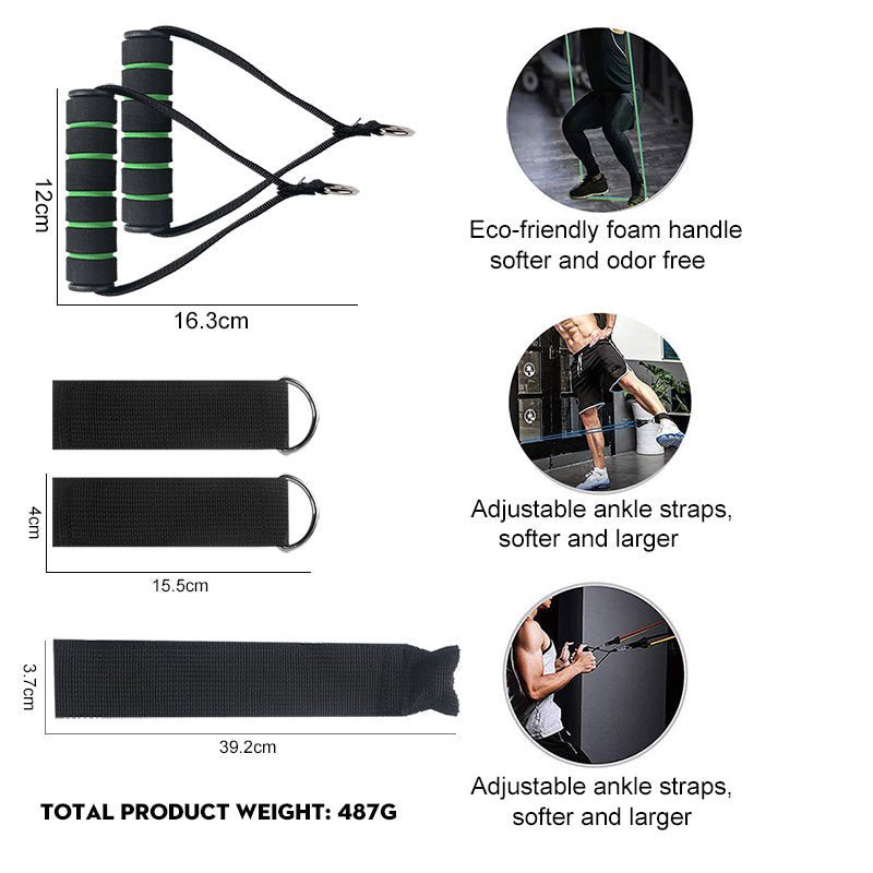 Pull Rope Elastic Rope Strength Training Set - Maison Elène