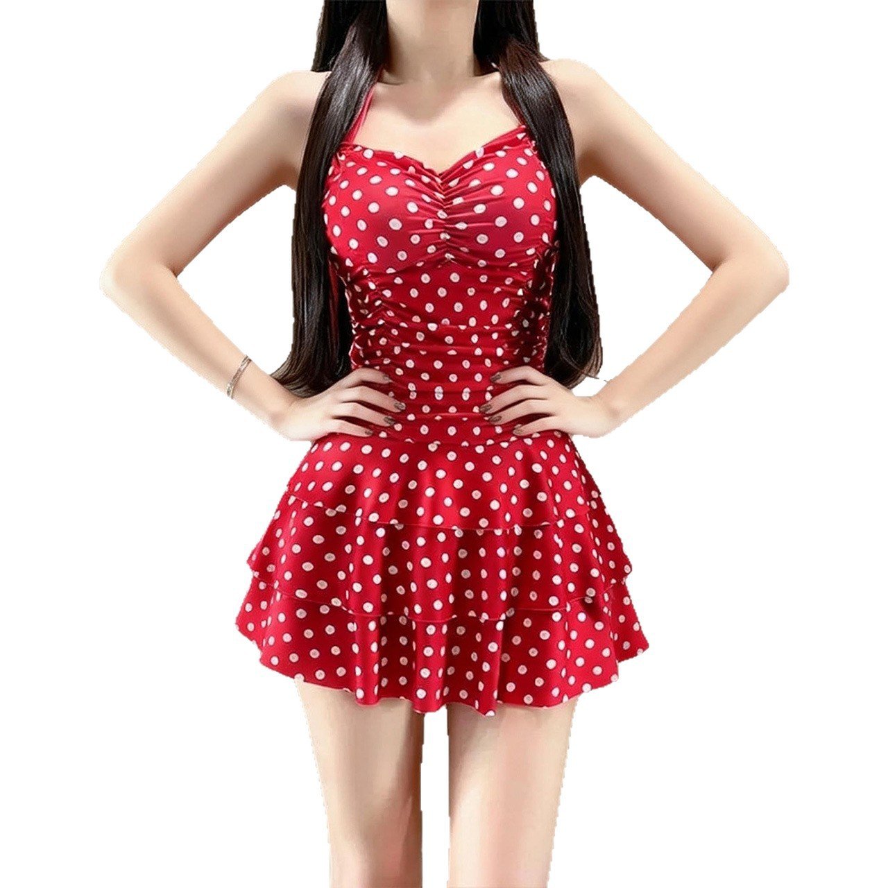 Women's Retro Polka - Dot One - Piece Swimsuit - Maison Elène