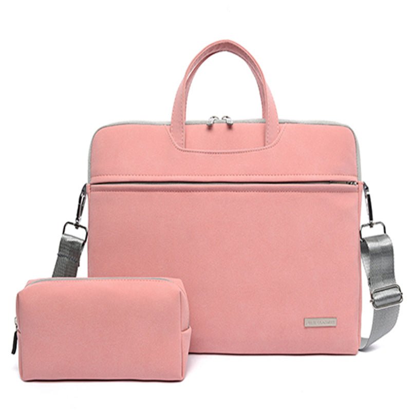 PU Leather Women Laptop Bag Notebook Carrying Case Briefcase For Macbook Air 13.3 14 15.6 Inch Men Handbags Shoulder Mouse Bag - Maison Elène