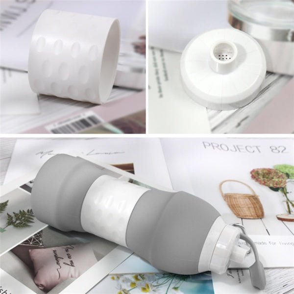 Silicone folding water bottle - Maison Elène