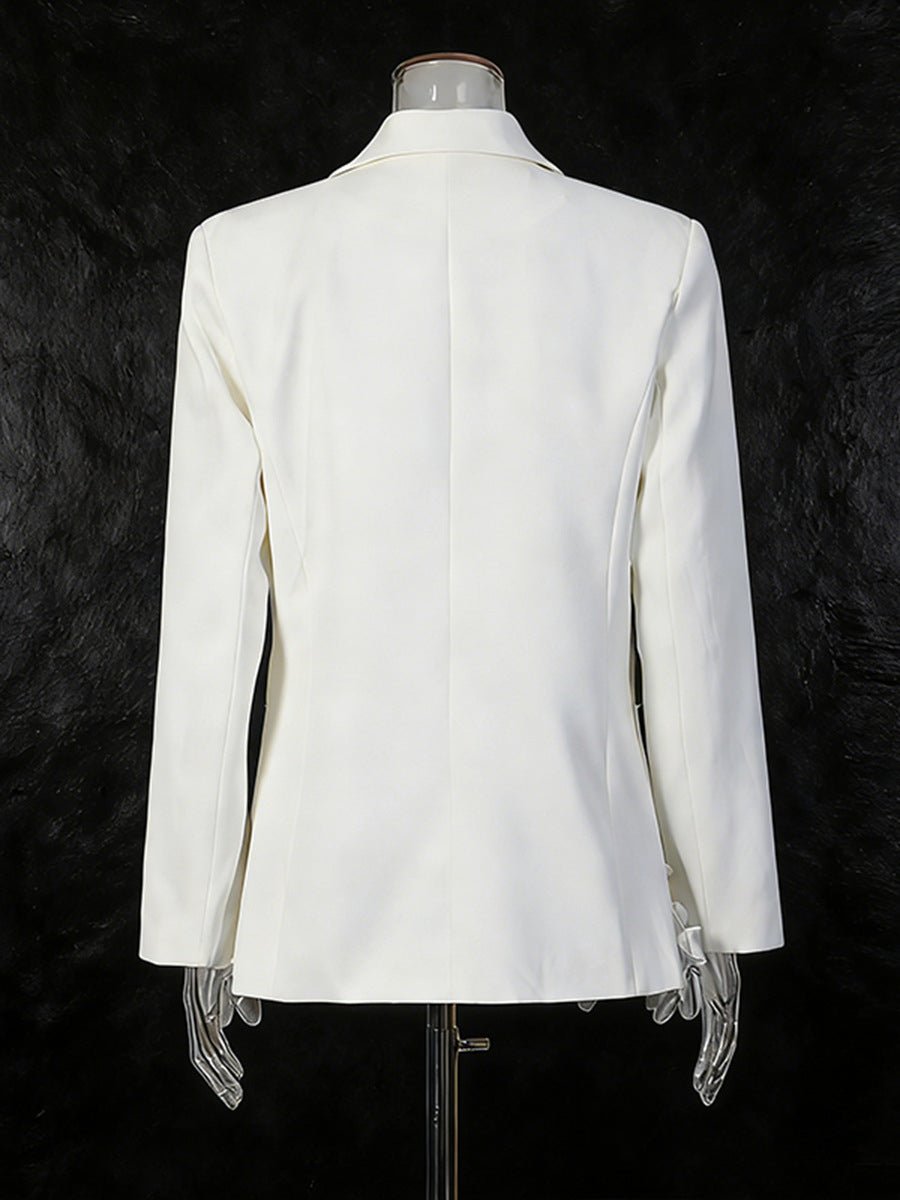 Elegant Three - dimensional Floral Loose - fitting Blazers - Maison Elène