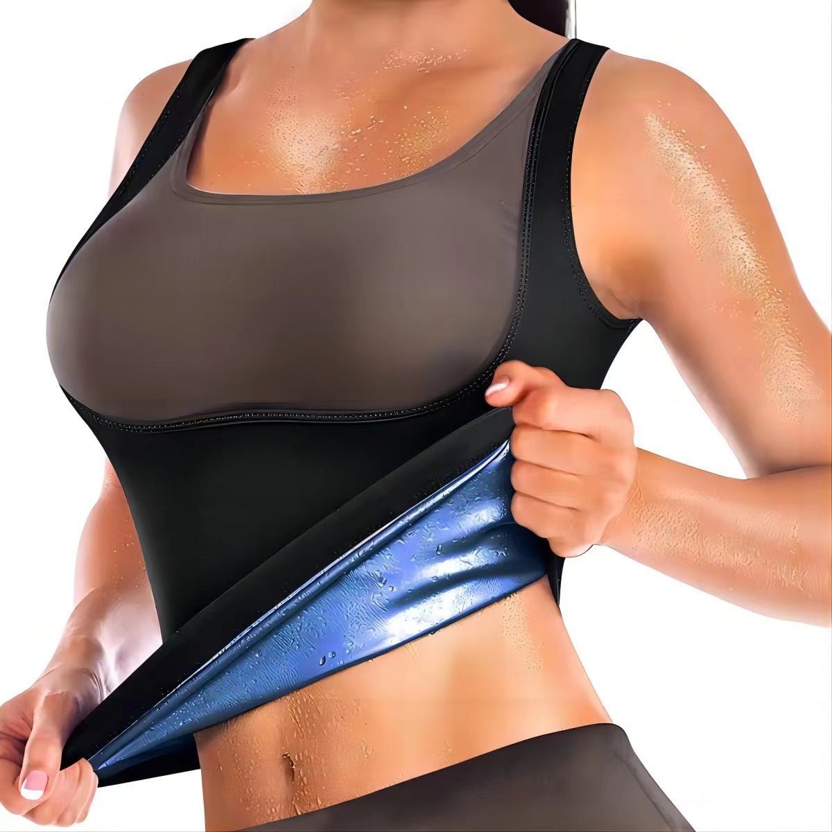 Violently Sweat Shapewear Silver Pastebrushing Vest - GlucklichgoodsLLC