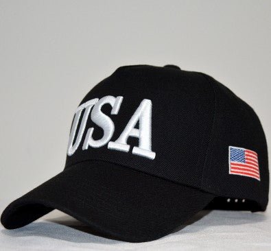 Breathable Cotton USA Baseball Cap with Side Flag Patch - Adjustable Outdoor Sun Hat - Maison Elène