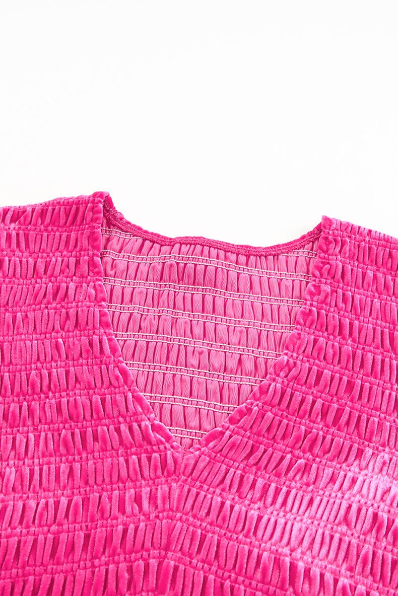 Solid Color Velvet Dress Women - Maison Elène