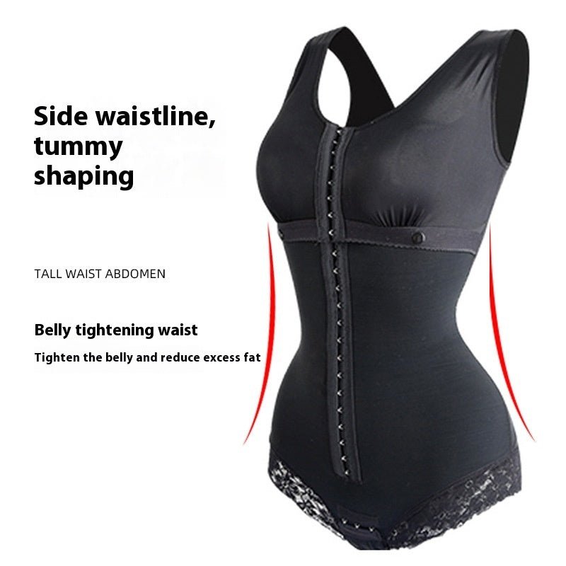 Women's Fashion Lace Belly Contracting One - piece Corset shapwear - Maison Elène