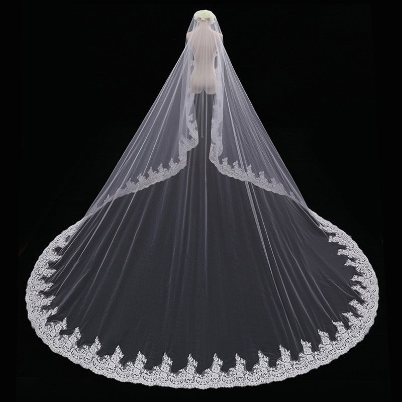 Bride Wedding Master Wedding Veil Long Long Tail - Maison Elène