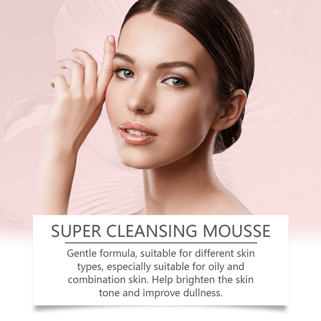 OUHOE Salicylic Acid Foam Cleanser Gentle Moisturizing Oil Control Facial Skin Cleansing Delicate Pore Cleanser - GlucklichgoodsLLC