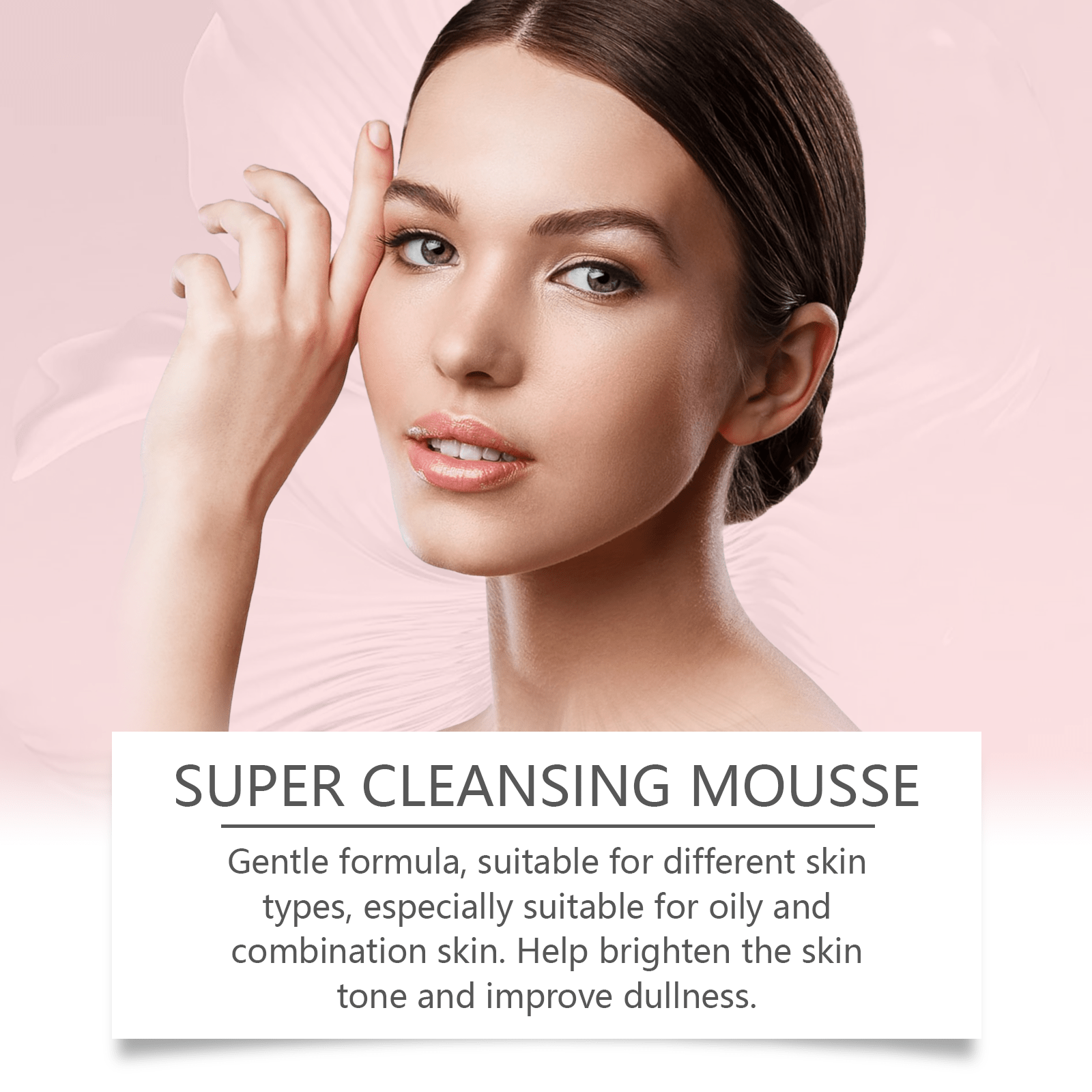 OUHOE Salicylic Acid Foam Cleanser Gentle Moisturizing Oil Control Facial Skin Cleansing Delicate Pore Cleanser - GlucklichgoodsLLC