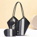 Stylish High - capacity Tote Bag With A Trendy Color - block Design - Maison Elène