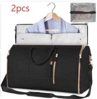 Large Capacity Travel Duffle Bag Women's Handbag Folding Suit Bag Waterproof Clothes Totes - Maison Elène
