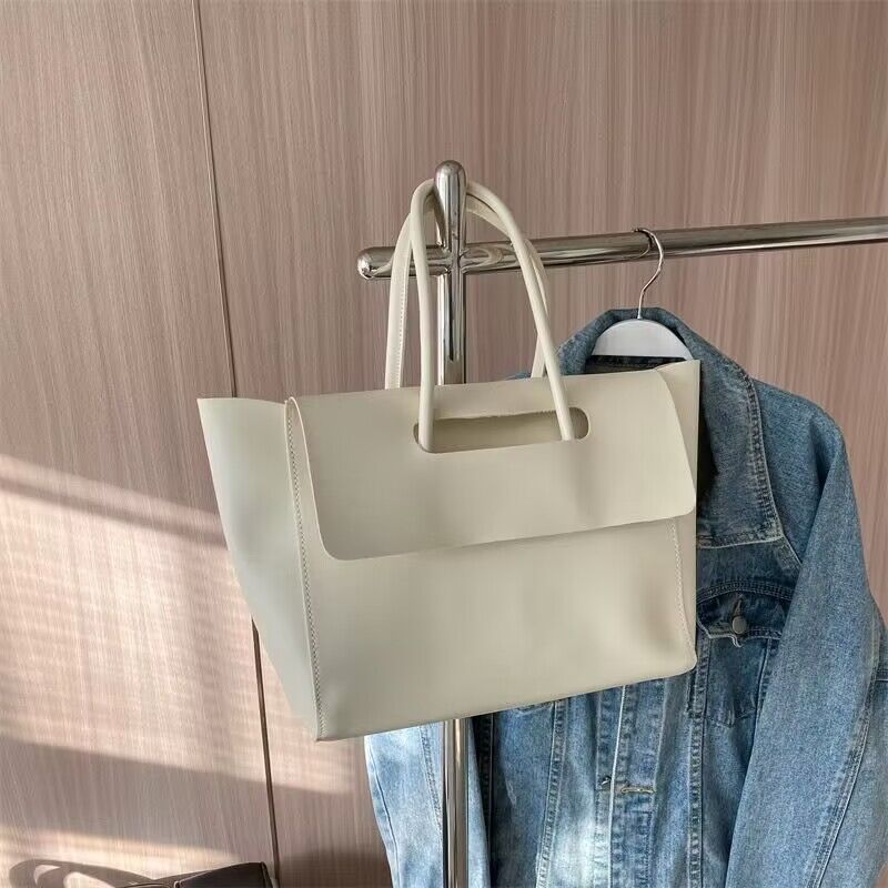 Fashion Women Shoulder Bags Large Capacity Handbags Simple Retro Tote Bags Solid Color Famous Brand High Quality Bags - Maison Elène