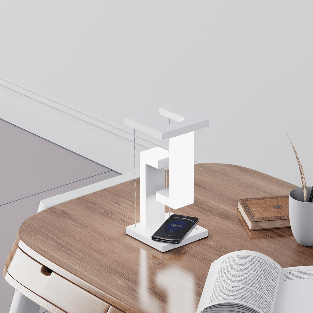Creative Smartphone Wireless Charging Suspension Table Lamp Balance Lamp Floating For Home Bedroom - Maison Elène