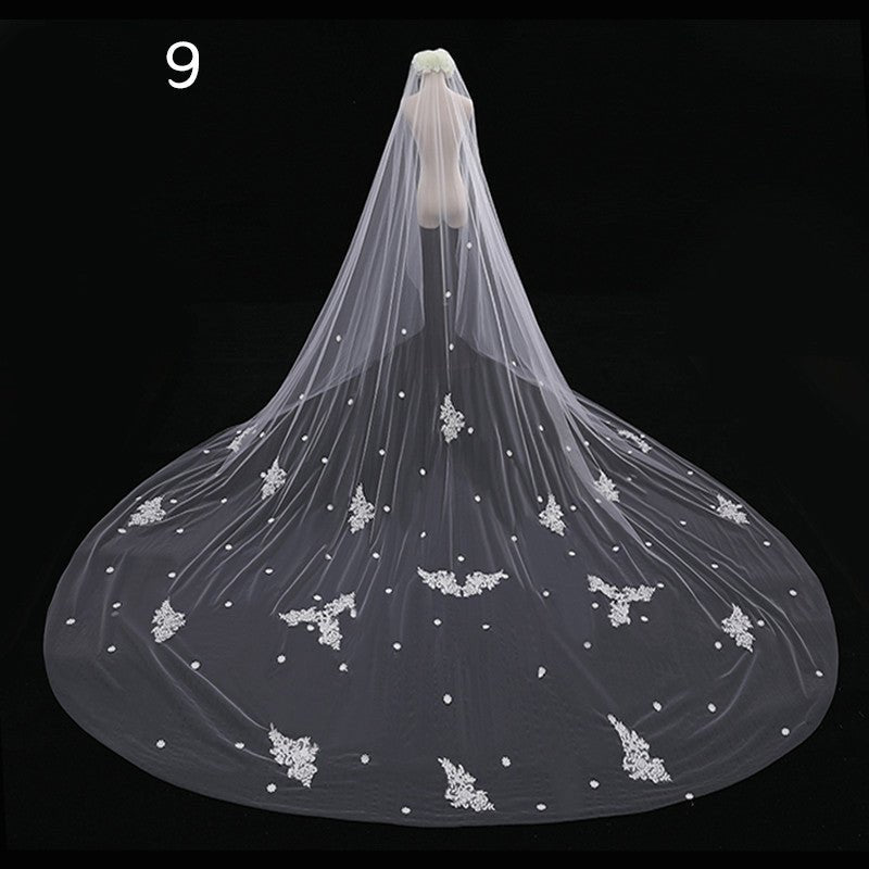 Bride Wedding Master Wedding Veil Long Long Tail - Maison Elène