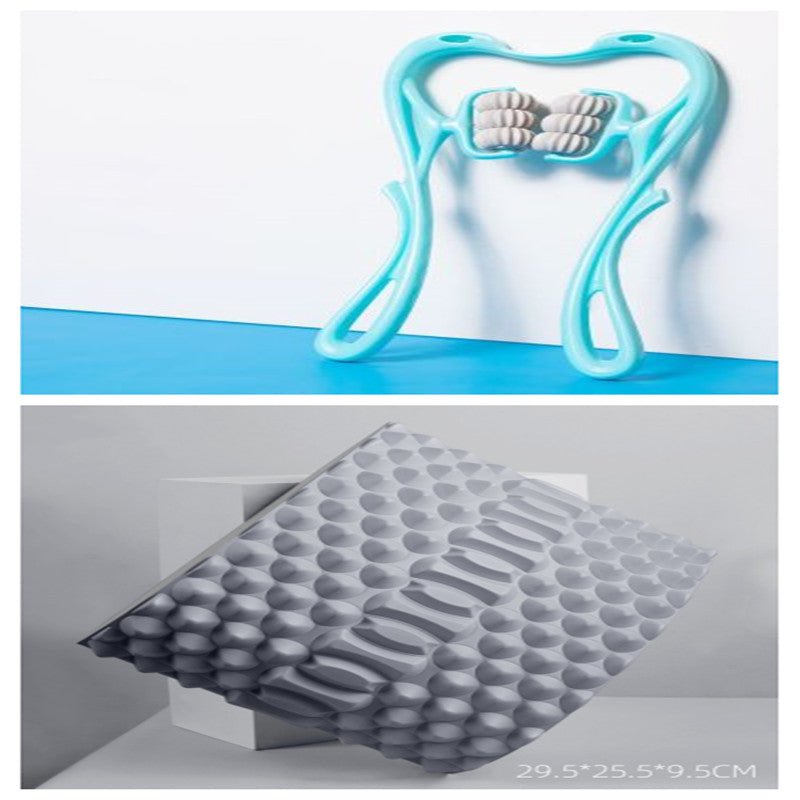 Multifunctional Manual Six - wheel Neck Massager Massage Relieve Roller Massage Tool - Maison Elène