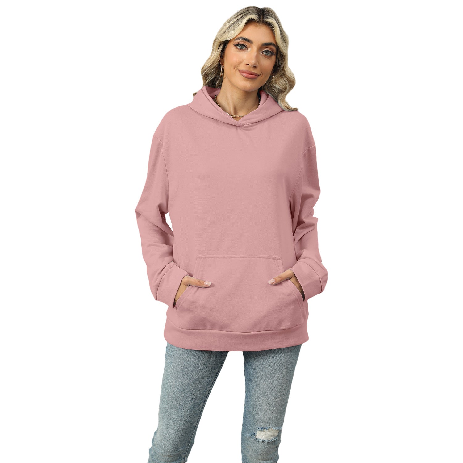 Casual Hooded Pocket Sweatshirt Women - Maison Elène