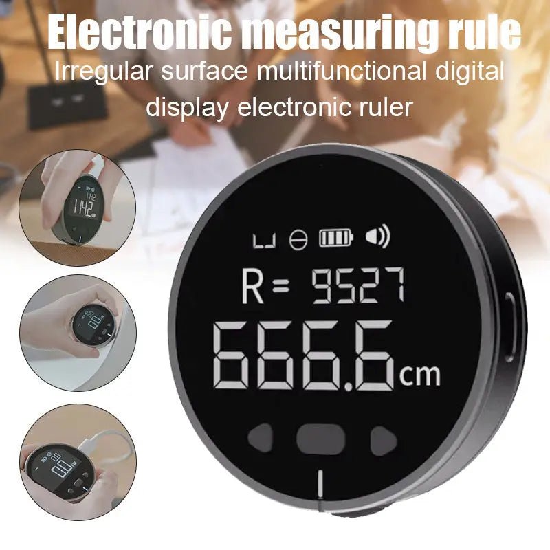 Distance Measuring Instrument Electronic Measuring Ruler Tape Measure High Definition Digital LCD High Precision Electronic Measuring Ruler Tool - Maison Elène