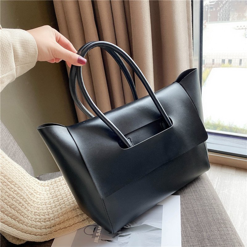 Fashion Women Shoulder Bags Large Capacity Handbags Simple Retro Tote Bags Solid Color Famous Brand High Quality Bags - Maison Elène