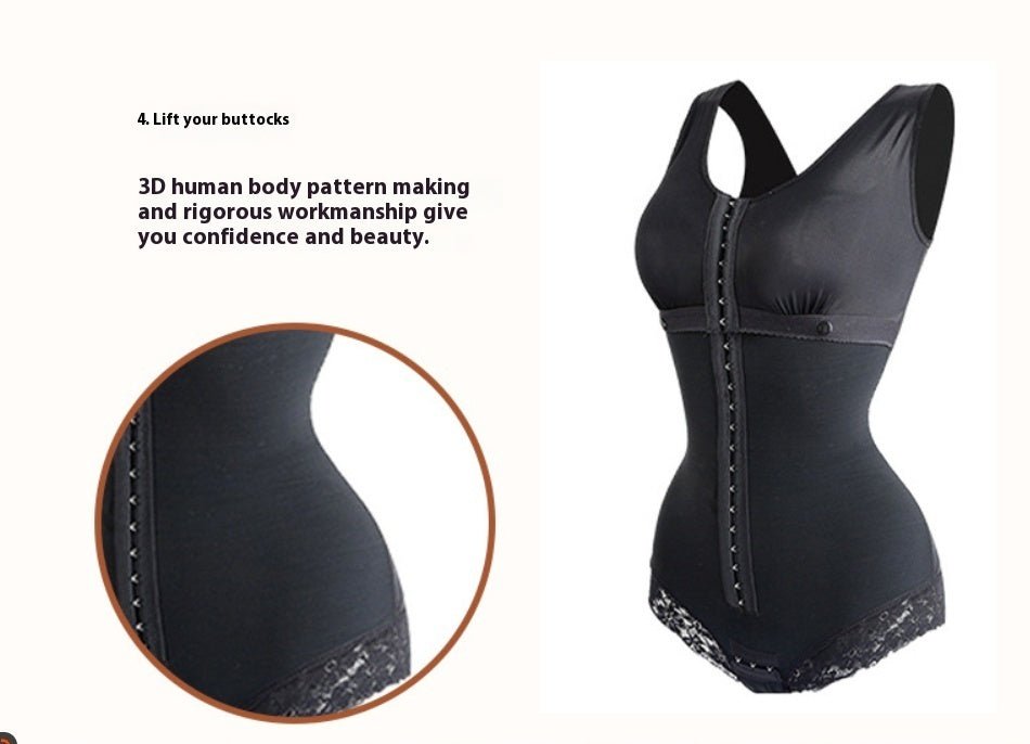 Women's Fashion Lace Belly Contracting One - piece Corset shapwear - Maison Elène