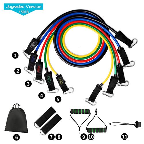 Pull Rope Elastic Rope Strength Training Set - Maison Elène