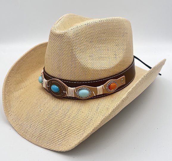 Summer Outdoor Ethnic Style Fedora Hat West - Maison Elène