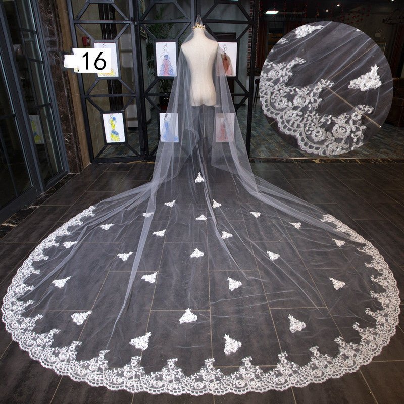 Bride Wedding Master Wedding Veil Long Long Tail - GlucklichgoodsLLC