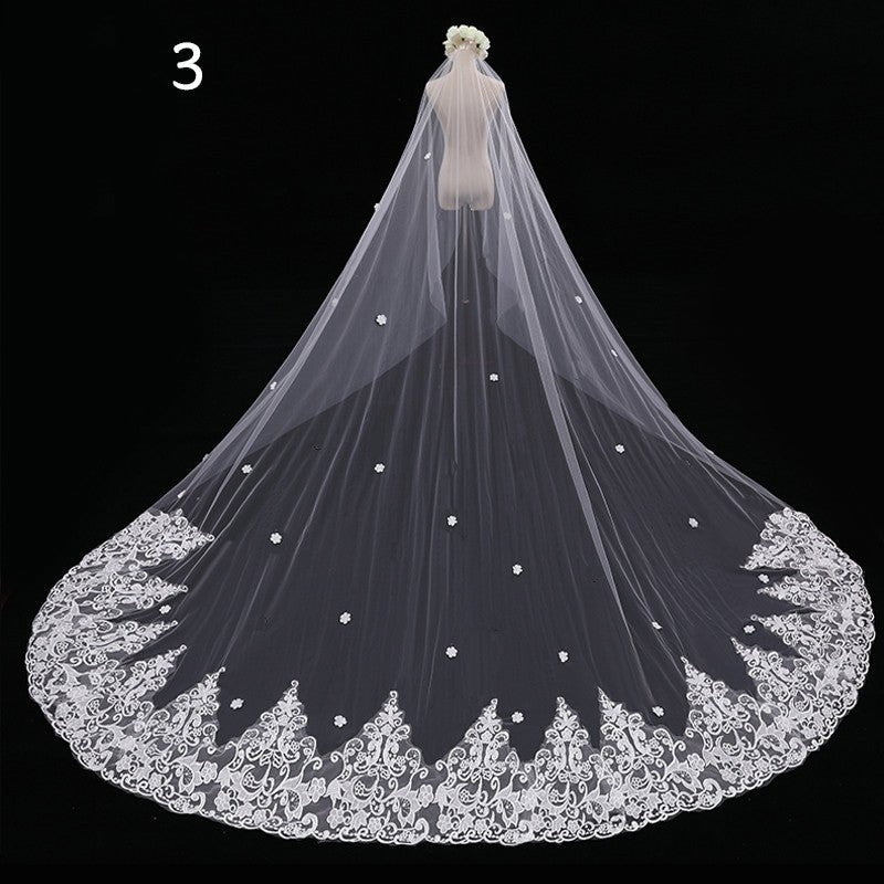 Bride Wedding Master Wedding Veil Long Long Tail - GlucklichgoodsLLC