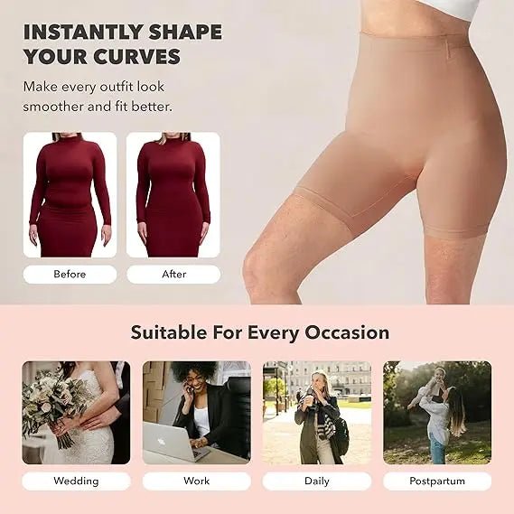 Shapewear For Women - High - Waisted Shapewear Tummy Control Shorts, Thigh Slimmer, Underwear For Women - Maison Elène