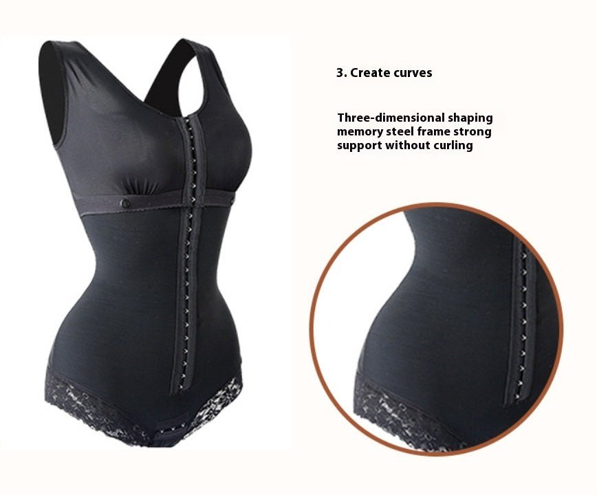 Women's Fashion Lace Belly Contracting One - piece Corset shapwear - Maison Elène