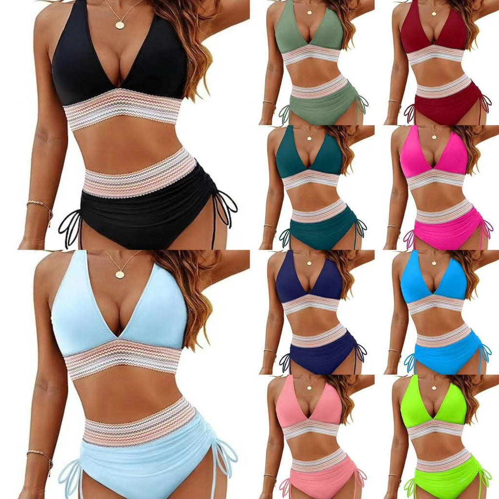Fashion Women's High Waist Bikini Split Suit - Maison Elène