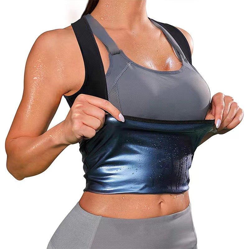 Violently Sweat Shapewear Silver Pastebrushing Vest - GlucklichgoodsLLC