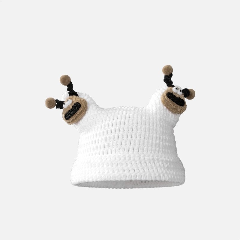 Cute Doll Woolen Cap Female Thermal Knitting - Maison Elène