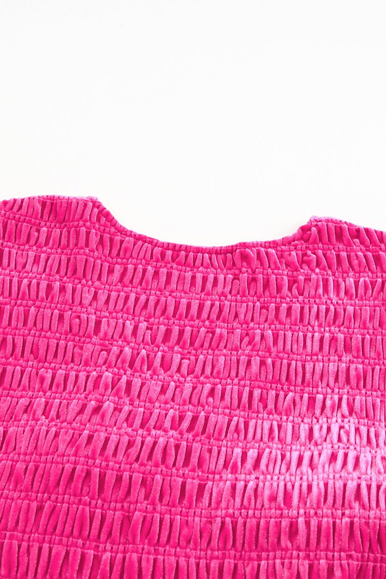 Solid Color Velvet Dress Women - Maison Elène