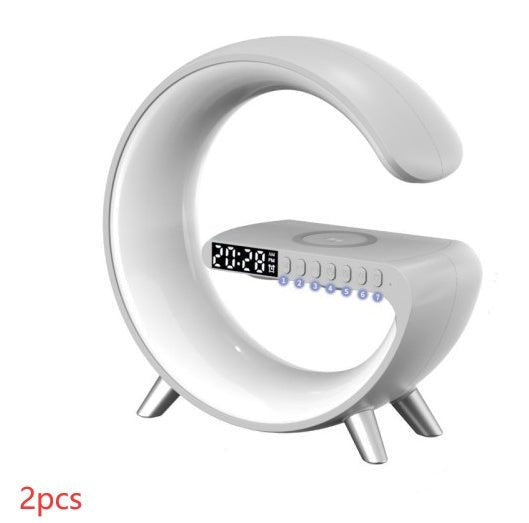 New Intelligent G Shaped LED Lamp Bluetooth Speake Wireless Charger Atmosphere Lamp App Control For Bedroom Home Decor - GlucklichgoodsLLC