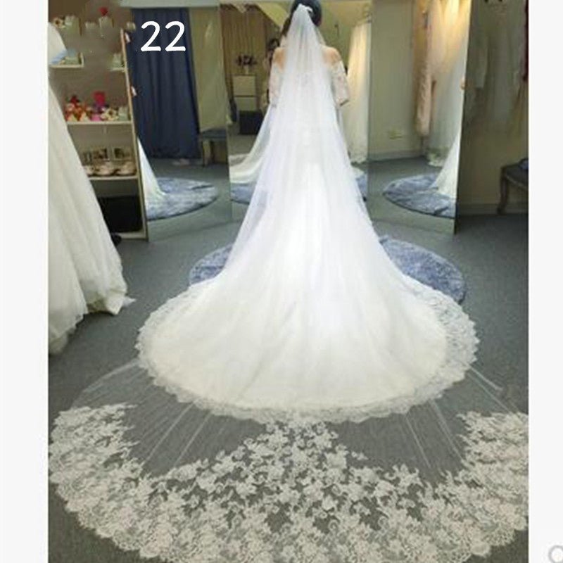 Bride Wedding Master Wedding Veil Long Long Tail - Maison Elène