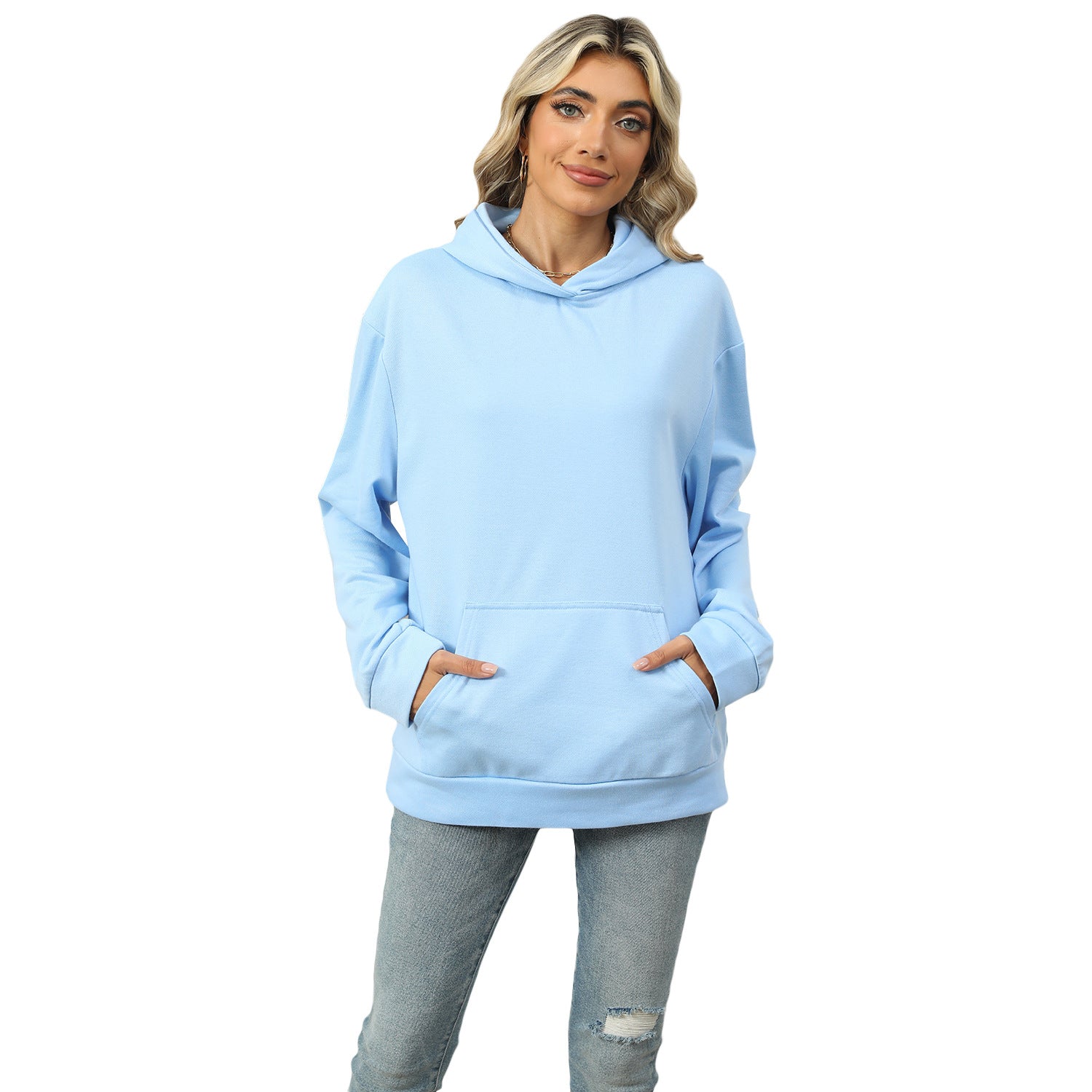 Casual Hooded Pocket Sweatshirt Women - Maison Elène