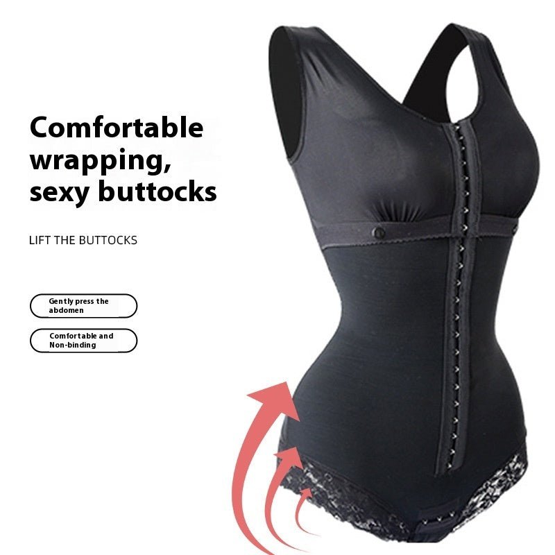 Women's Fashion Lace Belly Contracting One - piece Corset shapwear - Maison Elène