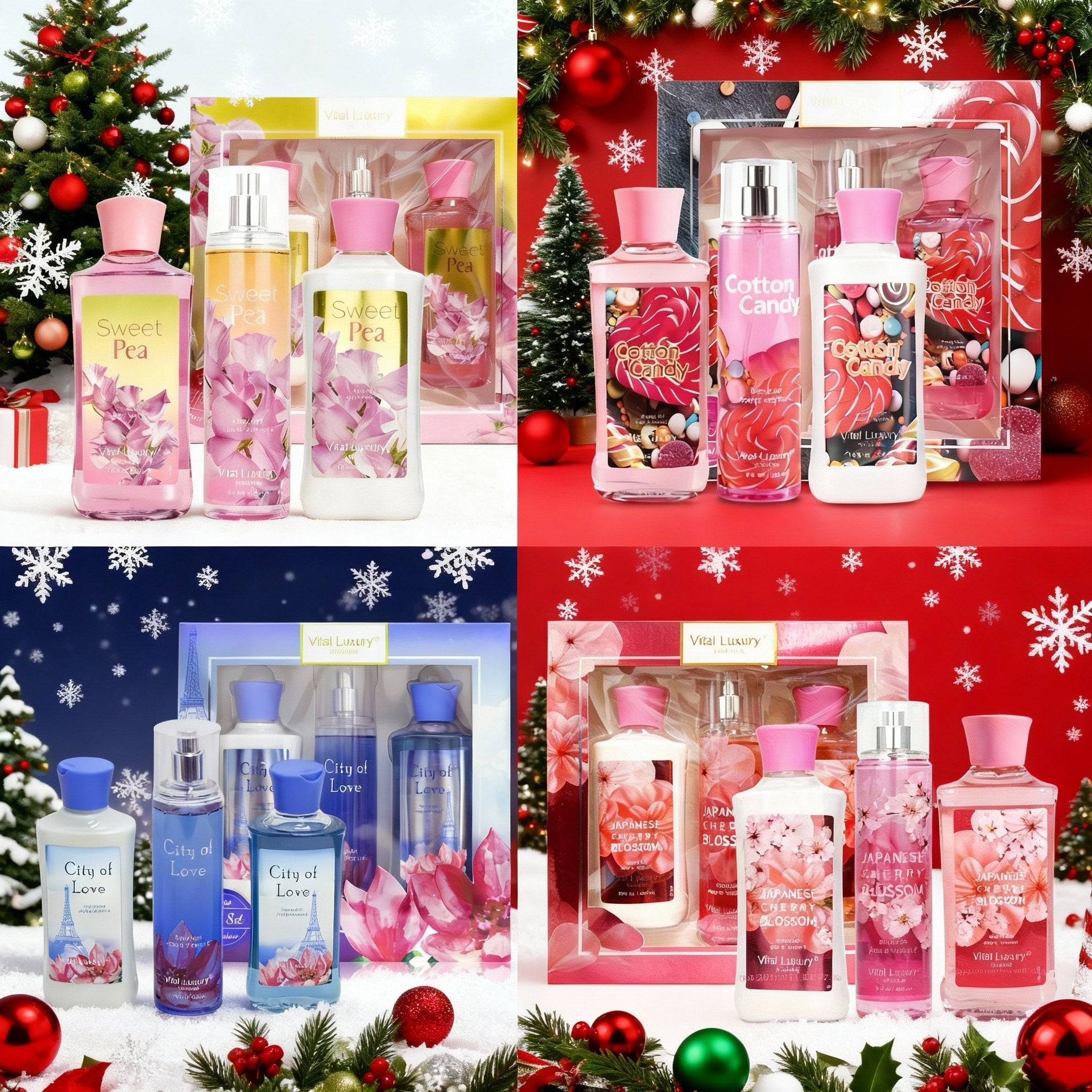 3pcs Set - Sakura Fragrance Shower Gel Set, Japanese Cherry Blossom 10 Fl.oz Shower Gel, 10 Fl.oz Body Lotion, 8 Fl. Oz Body Mist, A Three - piece Bath And Body Care Gift Set - Maison Elène