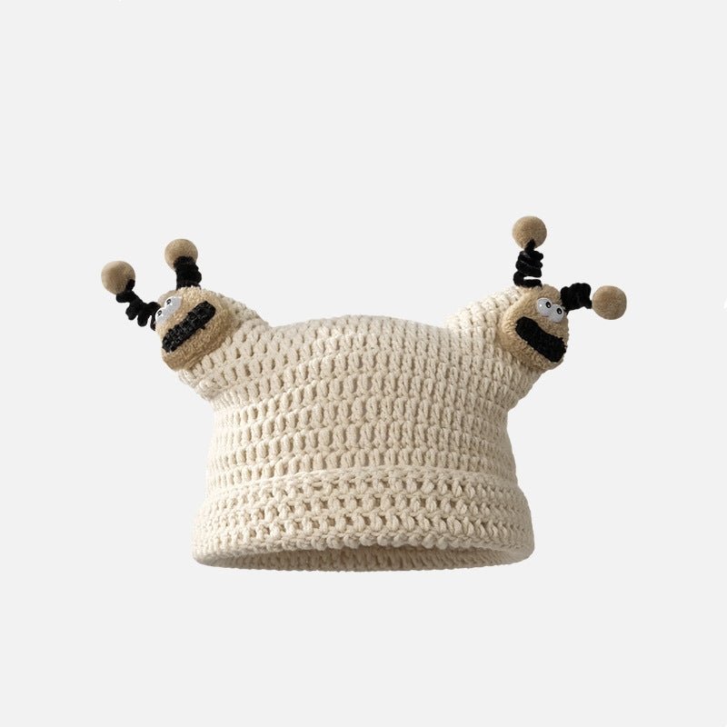 Cute Doll Woolen Cap Female Thermal Knitting - Maison Elène