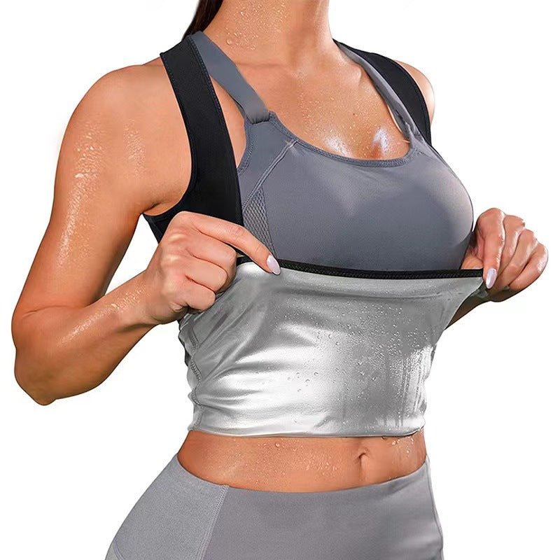 Violently Sweat Shapewear Silver Pastebrushing Vest - GlucklichgoodsLLC
