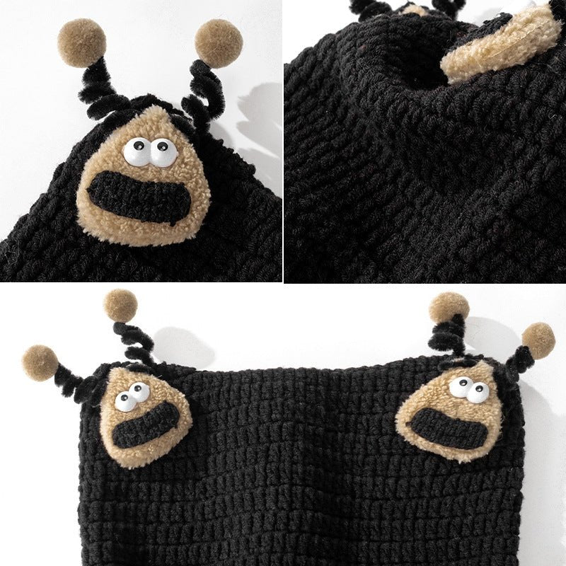 Cute Doll Woolen Cap Female Thermal Knitting - Maison Elène