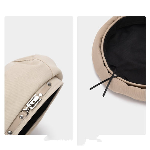 Black Design Sense Minority All - match Painter Cap - Maison Elène