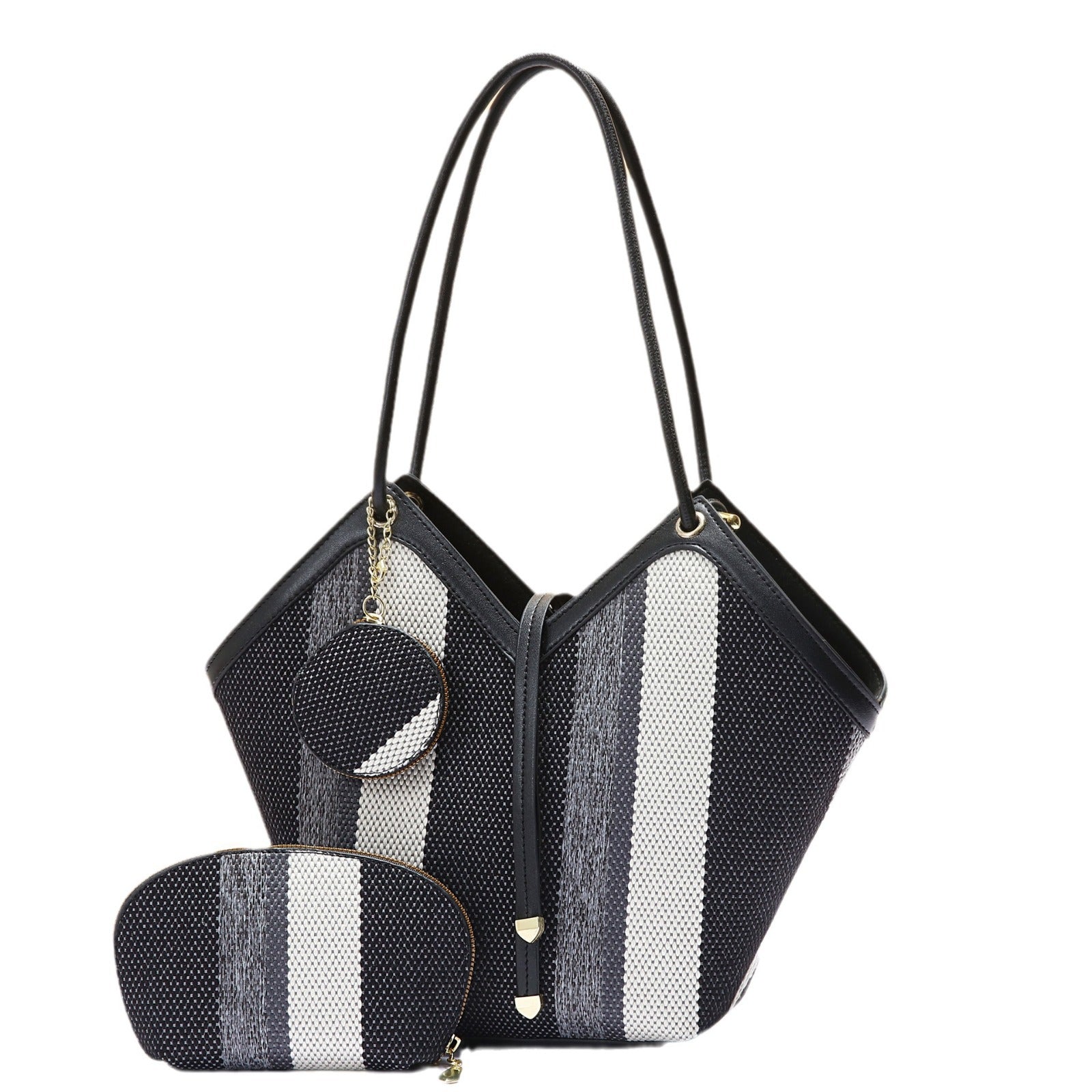 Stylish High - capacity Tote Bag With A Trendy Color - block Design - Maison Elène
